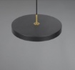 Immagine di Sospensione Nero Oro Per Tavolo Keaton Led Luce Regolabile Trio