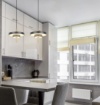 Immagine di Sospensione Nero Oro Per Tavolo Keaton Led Luce Regolabile Trio