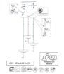 Immagine di Lampadario Rotondo Grigio Tre Dischi Led Dimmerabile CCT Keaton Trio