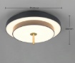 Immagine di Plafoniera Rotonda Nero Oro Led CCT Dimmerabile Keaton Trio