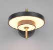Immagine di Applique Camera Da Letto Nero Oro Led Dimmer 10w CCT Keaton Trio