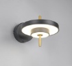 Immagine di Applique Camera Da Letto Nero Oro Led Dimmer 10w CCT Keaton Trio