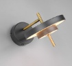 Immagine di Applique Camera Da Letto Nero Oro Led Dimmer 10w CCT Keaton Trio