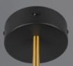 Immagine di Applique Camera Da Letto Nero Oro Led Dimmer 10w CCT Keaton Trio