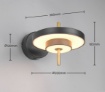 Immagine di Applique Camera Da Letto Nero Oro Led Dimmer 10w CCT Keaton Trio