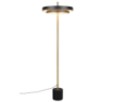 Immagine di Piantana Keaton Nero Oro Led 21w Luce Regolabile Per Soggiorno Trio