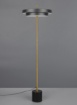 Immagine di Piantana Keaton Nero Oro Led 21w Luce Regolabile Per Soggiorno Trio
