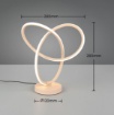 Immagine di Lampada Led Curva Sabbia Da Comodino 8w 3000k Lando Trio