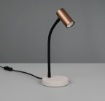 Immagine di Lampada Flessibile Da Tavolo Grigio Bronzo Moka Taryn Trio