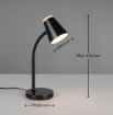 Immagine di Lampada Per Scrivania Nera Flessibile Led 3000k Pongo Trio