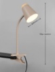 Immagine di Lampada Con Molletta Beige Flessibile Pongo Beige Trio