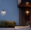 Immagine di Applique Lanterna Ruggine Con Vetro Almeria Trio IP44