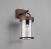 Immagine di Applique Lanterna Ruggine Con Vetro Almeria Trio IP44