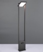 Immagine di Paletto Solare Da Giardino 100 cm Grigio Led Orientabile Con Sensore Malawi Trio