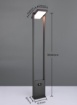 Immagine di Paletto Solare Da Giardino 100 cm Grigio Led Orientabile Con Sensore Malawi Trio