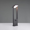 Immagine di Paletto Led Solare Esterno Antracite 60cm Orientabile Sensore Movimento Crepuscolare Malawi Trio