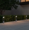 Immagine di Paletto Led Solare Esterno Antracite 60cm Orientabile Sensore Movimento Crepuscolare Malawi Trio