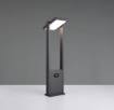 Immagine di Paletto Led Solare Esterno Antracite 60cm Orientabile Sensore Movimento Crepuscolare Malawi Trio