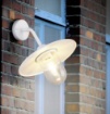 Immagine di Lampada Parete Esterna Bianca Con Vetro Trasparente IP44 Brenta Trio