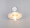 Immagine di Lampada Parete Esterna Bianca Con Vetro Trasparente IP44 Brenta Trio