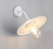 Immagine di Lampada Parete Esterna Bianca Con Vetro Trasparente IP44 Brenta Trio