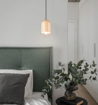 Immagine di Sospensione Pendente In Legno Per Comodini Nara Trio