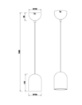 Immagine di Lampada Pendente Nera Per Isola Cucina Nara Trio
