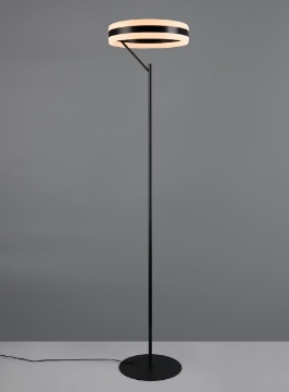 Immagine di Piantana Led Nera Moderna Dios Luce Led Regolabile Trio
