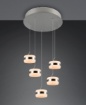 Immagine di Lampadario Rotondo Dios Nichel Led Dimmerabile Trio