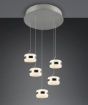 Immagine di Lampadario Rotondo Dios Nichel Led Dimmerabile Trio