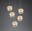 Immagine di Lampadario Rotondo Dios Nichel Led Dimmerabile Trio