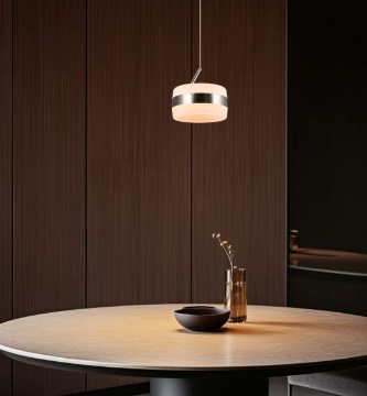 Immagine di Sospensione Dios Grigio Nichel Led Dimmerabile CCT Trio