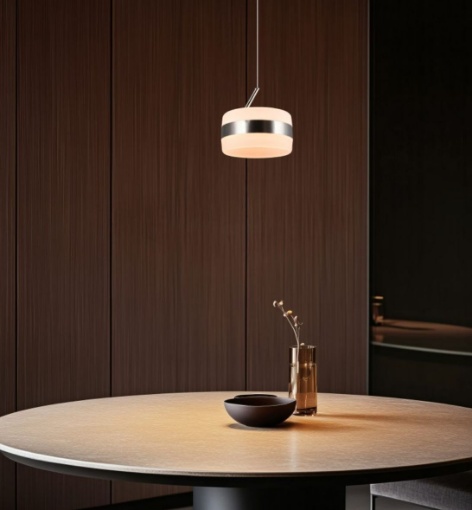 Immagine di Sospensione Dios Grigio Nichel Led Dimmerabile CCT Trio