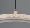 Immagine di Lampadario Ondulato Beige Spider Smart Led CCT 46w Con Telecomando Trio