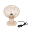 Immagine di Lampada Comodino Gila Sabbia Gabbia Metallica Sfera Trio