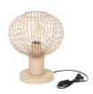 Immagine di Lampada Comodino Gila Sabbia Gabbia Metallica Sfera Trio