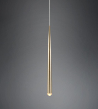 Immagine di Sospensione Comodini Cono Oro Led Dimmerabile Cala Trio
