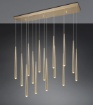 Immagine di Lampadario Led Pendenti Cono Oro Dimmerabile Cala Trio