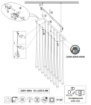 Immagine di Lampadario A Cascata Nero Per Tavolo Led Dimmerabile Cala Trio