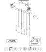 Immagine di Lampadario A Cascata Fiato Multicolor Led Dimmerabile Trio
