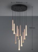 Immagine di Lampadario Cascata di Luci Rotondo Fiato Multicolor Led Dimmerabile Trio