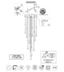 Immagine di Lampadario Cascata di Luci Rotondo Fiato Multicolor Led Dimmerabile Trio