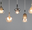 Immagine di Lampadario Soggiorno Con Pendenti Vetro Multicolor A Cascata Aldea Trio