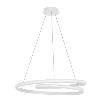 Immagine di Lampadario LED Curvo Bianco 60w Luce Regolabile Dimmerabile Torsion Redo