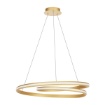 Immagine di Lampadario Curvato Oro Led 60w Luce Regolabile Torsion Redo