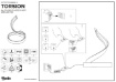 Immagine di Abat jour Moderna Bianca Torsion Fiamma Led CCT Dimmerabile Redo