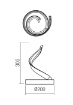 Immagine di Abat jour Led Oro Fiamma Luce Regolabile Torsion Redo