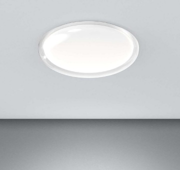 Immagine di Plafoniera Bombata Trasparente 60 cm Bubble Led CCT 55w Top Light