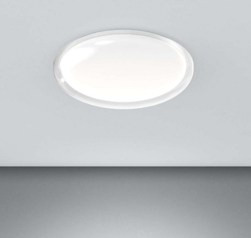 Immagine di Plafoniera Bombata Trasparente 60 cm Bubble Led CCT 55w Top Light