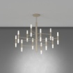 Immagine di Lampadario Space Top Light Metallo Sabbia 24 Luci Per Soggiorno